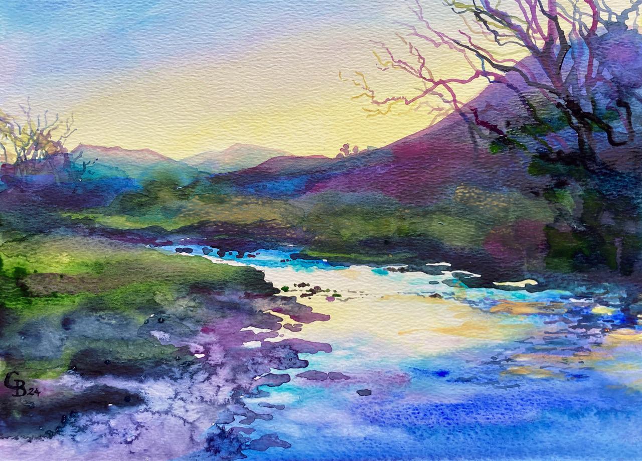 Radiant Gravity Painted Watercolours in Exmoor